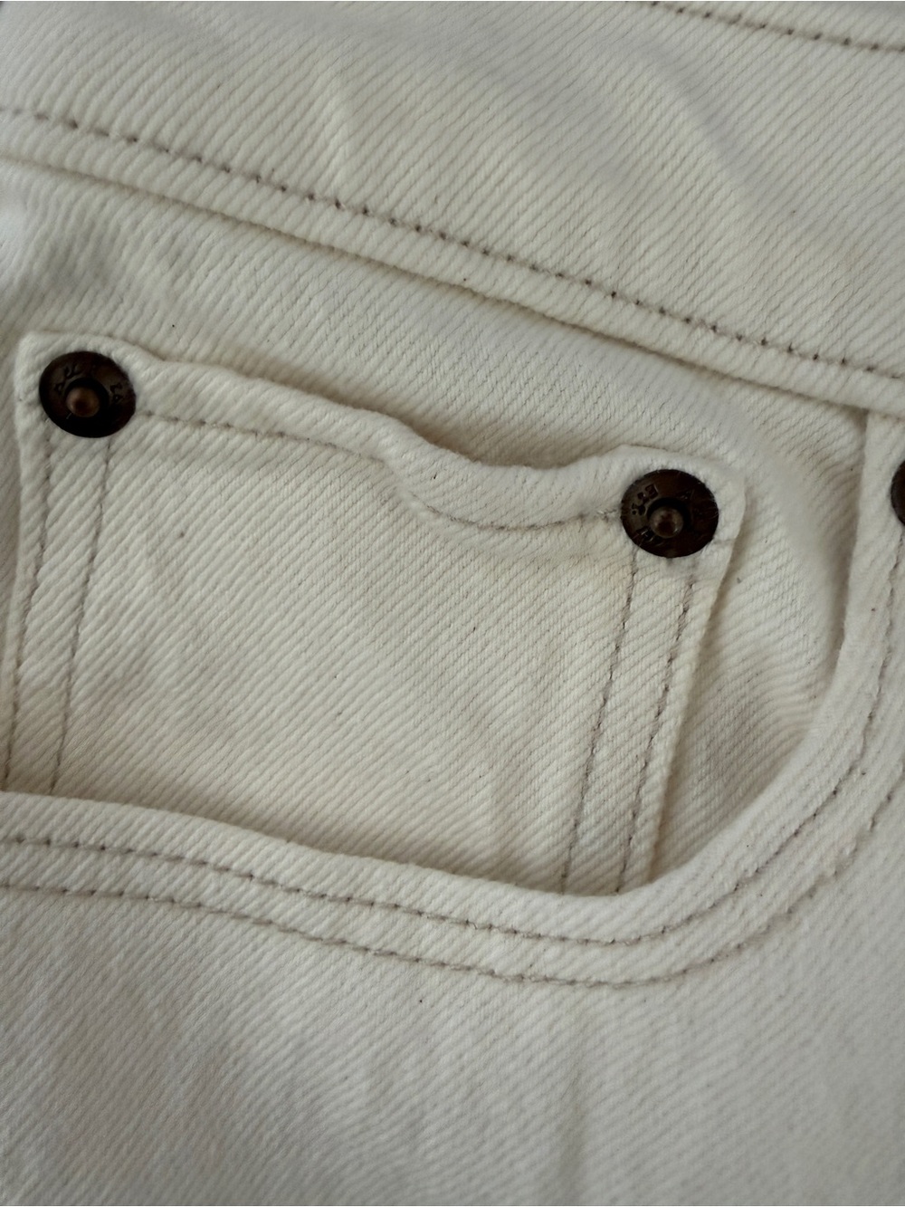 Abercrombie 90s straight ultra high rise split hem Off-White Jeans curve love - Picture 8 of 16